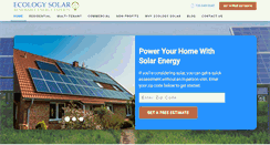 Desktop Screenshot of ecology-solar.com