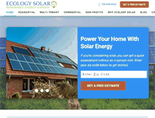 Tablet Screenshot of ecology-solar.com